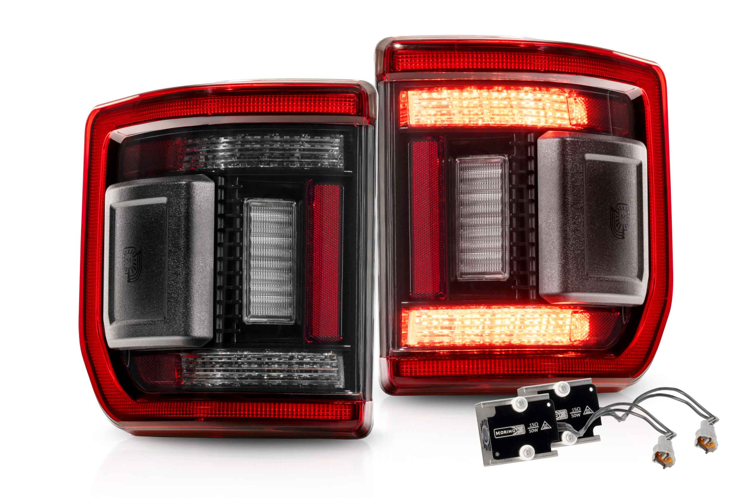 20-26 Jeep Gladiator JT XB LED Low Profile Tail Lights (Red)